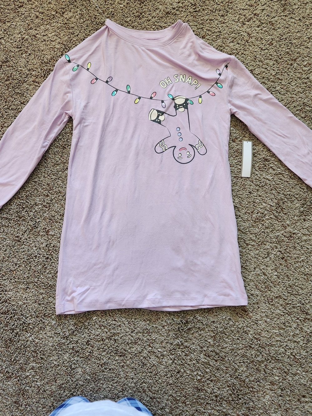 Source Unknown Kids Light  Purple And Navy Nightgowns Size S(6/6X)